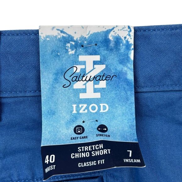 Izod Men's Size 40 Classic Fit Stretch Chino‎ Shorts Bermuda 7" Inseam NWT - Picture 16 of 16